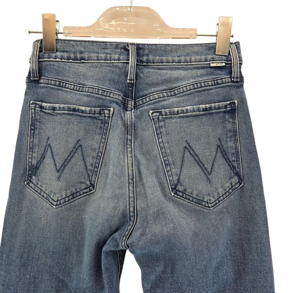 Mother Jeans Womens 26 The Tomcat Ankle Fray From Out Of Town High Rise Straight - Picture 5 of 13